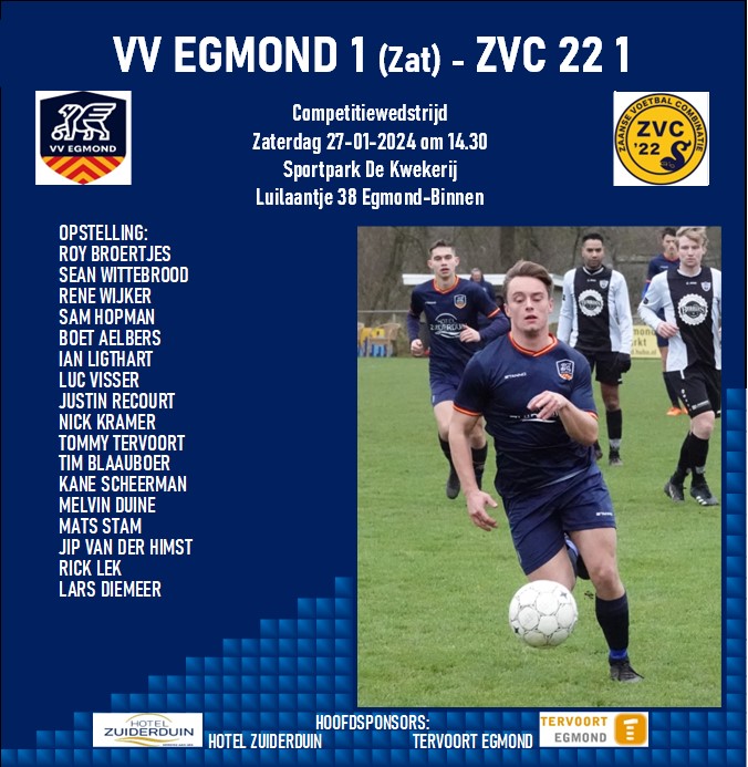 VV Egmond 1 - ZVC 22 1 (zat)