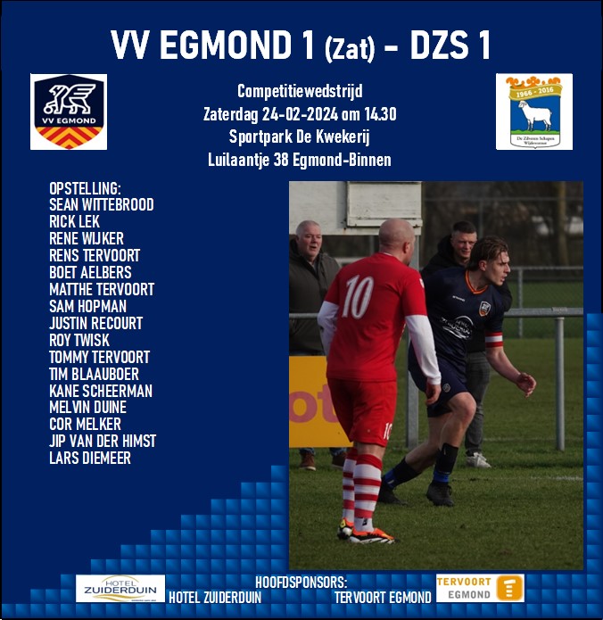 VV Egmond 1 - DZS 1 (zat)