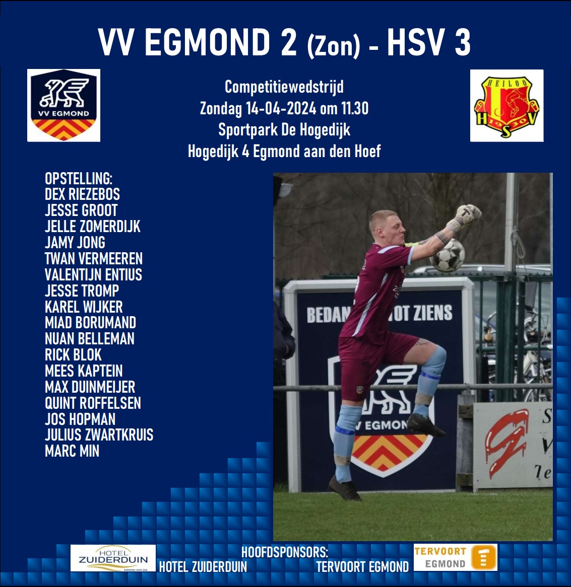 VV Egmond 2 - HSV 3 (zon)