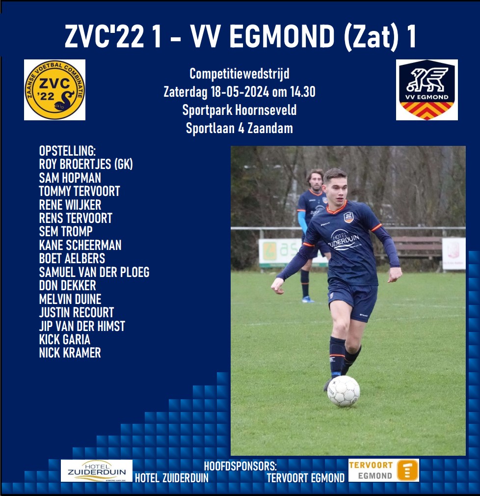 ZVC'22 1 - VV Egmond 1 (zat)