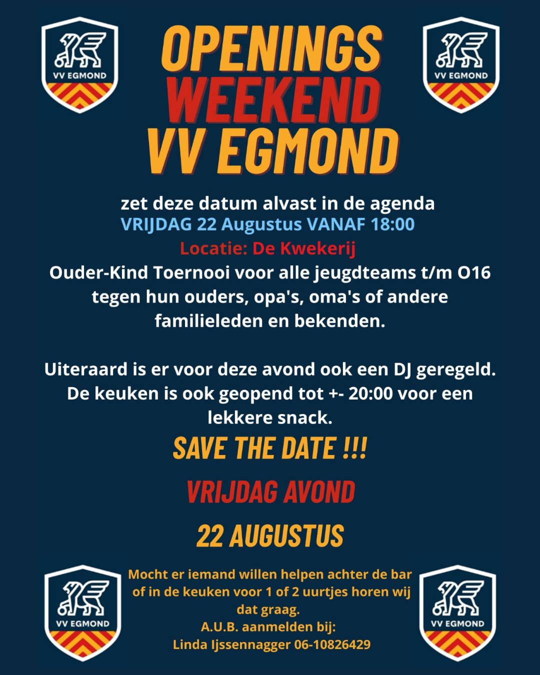 Openingsweekend Ouder-Kind toernooi