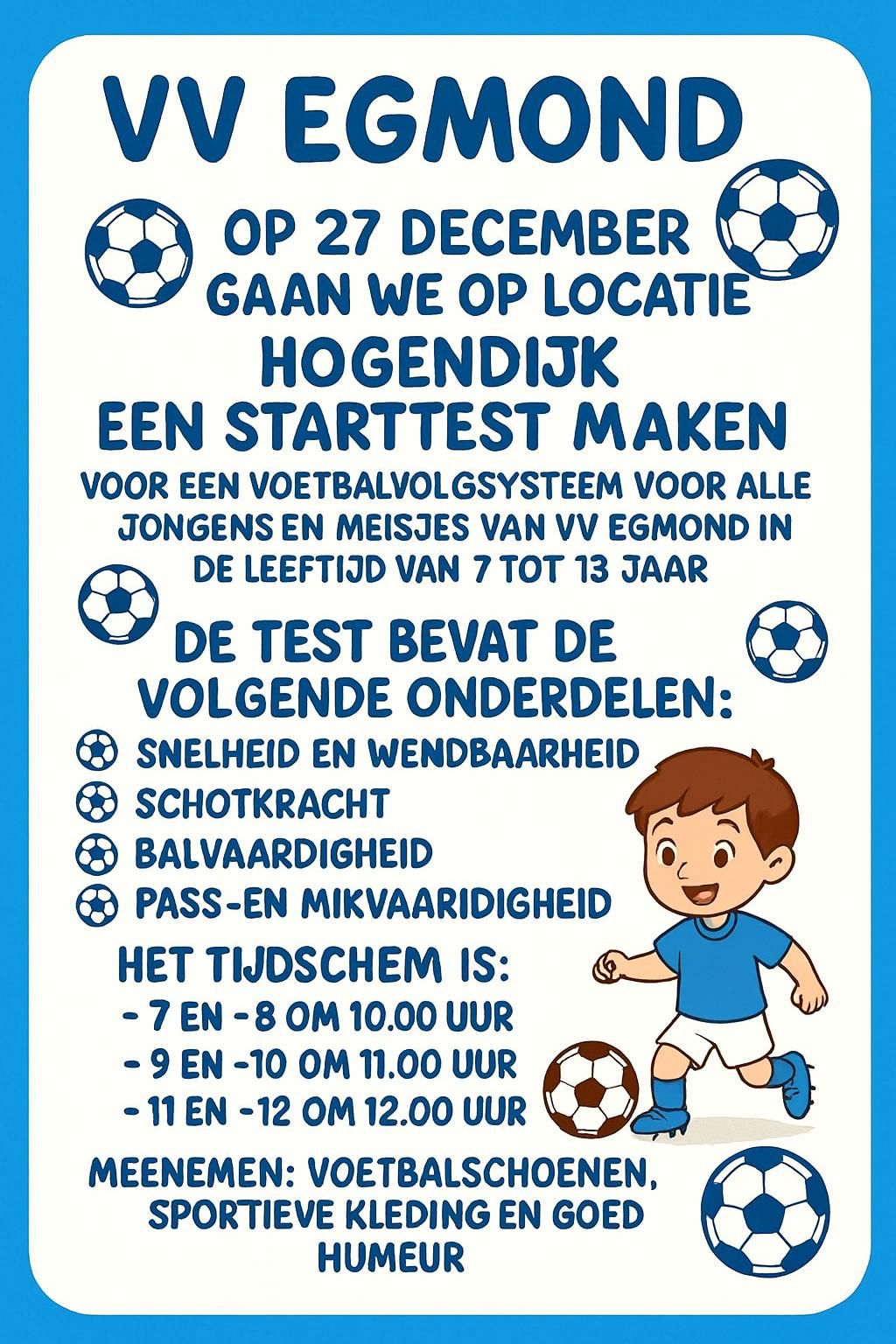 Start van voetbalvolgsysteem voor de jeugd (7 t/m 13 jaar)